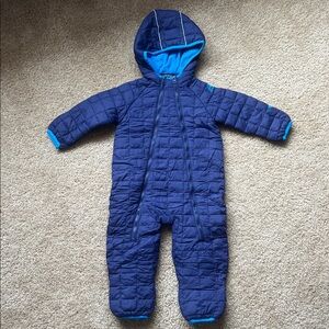 Snozu Navy Blue Kids One Piece Snowsuit 24 m